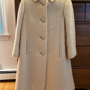 Women's Cream Wool Coat NO BRANDS TAGS